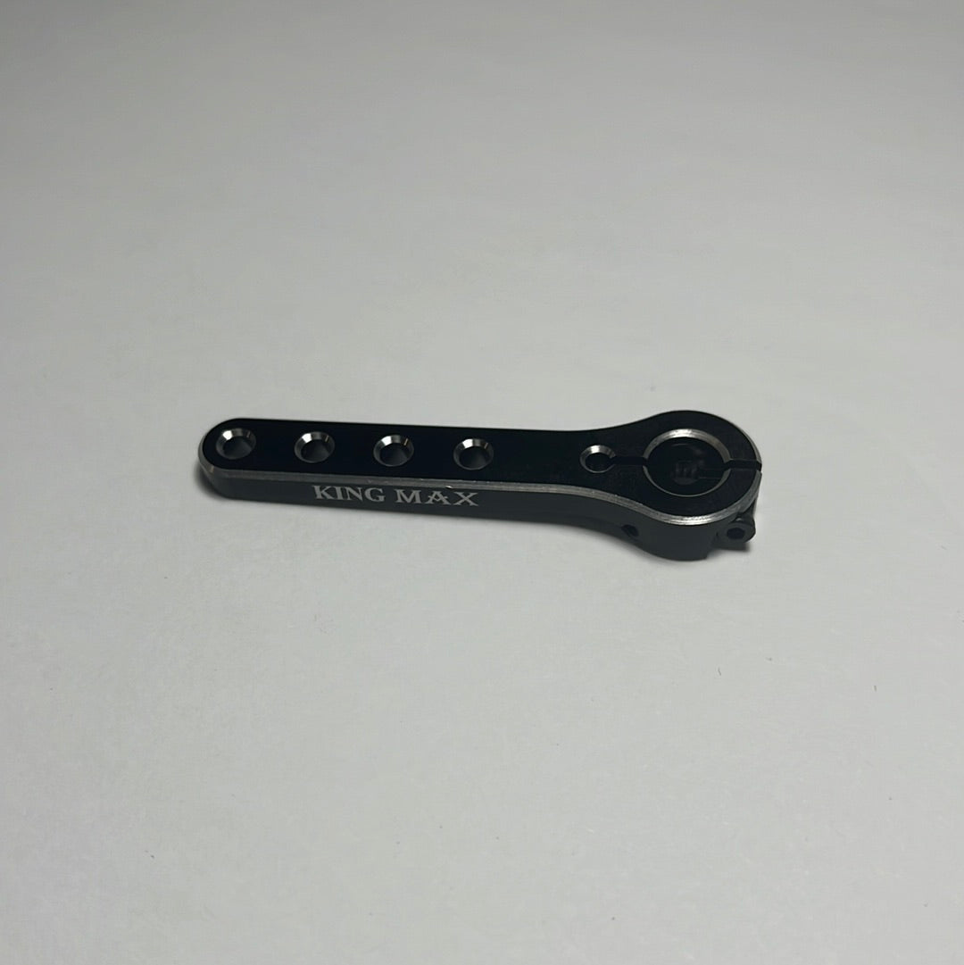 (A50) aluminum long servo arm for 25T servos black