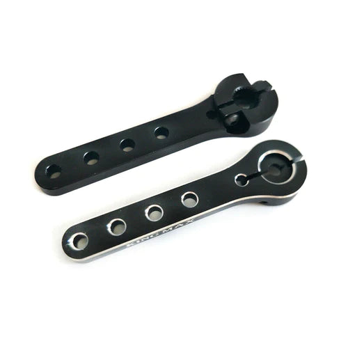 (A50) aluminum long servo arm for 25T servos black