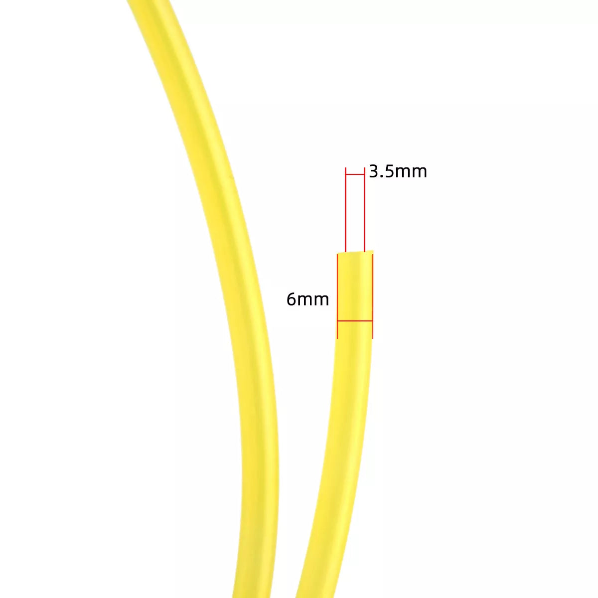 D6*d3.5mm-Yellow Fuel Fuel Line For Gas Engine