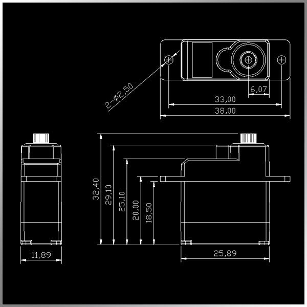 GDD1780--17g 8.0kg.cm torque mini digital servo